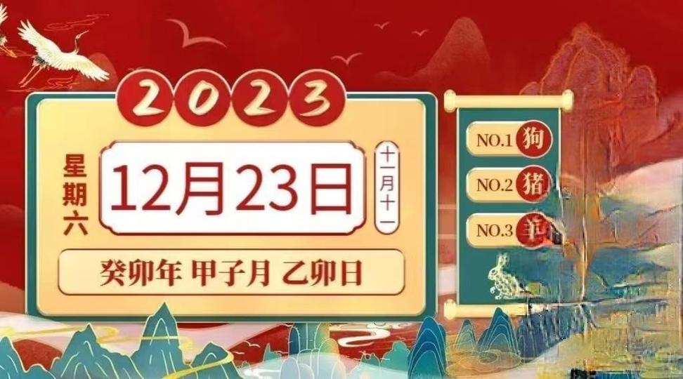 2023年12月23日 十二生肖 今日运势