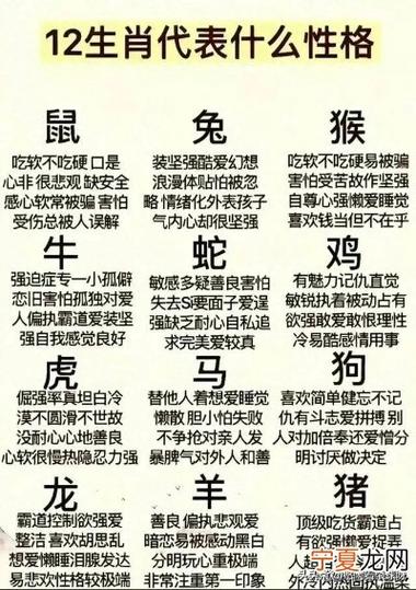 12生肖性格汇 性格十二生肖