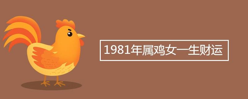 1981年属鸡女一生财运