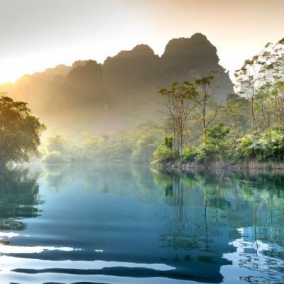 仙境一般美的风景头像云雾缭绕山水景色图片